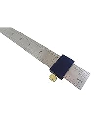 Bundle taytools 108881 2 cada par regla de aluminio anodizado se detiene vallas y 12" Muelle de acero cerrajero regla