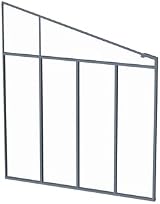 Palram Canopia Patio Cover Sidewall Grey - UV-Resistant, Durable view 3
