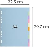 Exacompta 1610E Forever Collection 10-Part A4 Dividers 170gsm Recycled view 6
