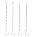 Hanging Chain, 9.5 Inch, 4-Pack, White, for Bird Feeders, Planters, Fixtures, Lanterns, Suet Baskets, Wind Chimes and More! Outdoor/Indoor Use…