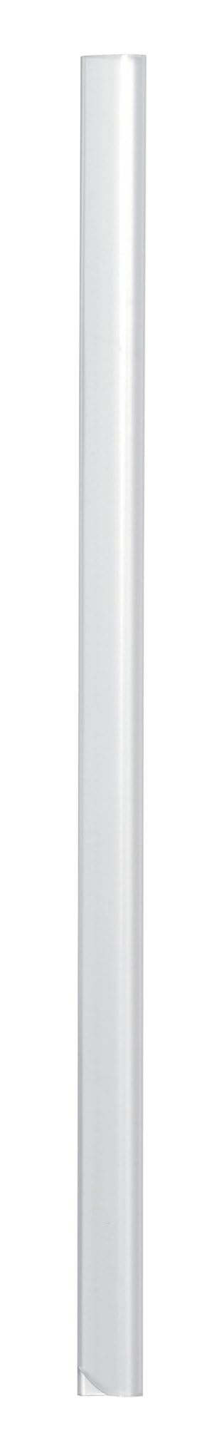 Durable A4 Spine Bar 6mm Transparent - Pack of 50 - Quick and Easy Binding for Unpunched Documents - Holds Up to 60 A4 Sheets