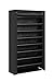 Homebi 9-Tier Shoe Rack Wide Shoe Tower Closet Shoes Storage Cabinet Portable Boot Organizer Hold 36 to 45 Pairs of Shoes with Non-Woven Fabric Cover and 9 Durable Shelves (Black)