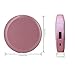 Lighted Makeup Mirrors with Power Bank - Compact Dimmable LED Vanity Mirror, Dual-Sided 1x/3x Magnification Handheld Travel Mirror, Prefect Gift for women (Pink)