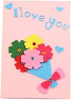 Ruikey 子供用手作りdiyグリーティングカード バレンタインデーカード メッセージカード 誕生日カード 結婚記念日の招待状 ありがとう手紙と封筒 B07yq32f 円