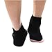 AYAOQIANG Moisturizing Heel Socks, Gel Material, Open Toe Socks, 4 Pairs, One Size, Spandex, Dry Skin Type, Treat Cracked Skin