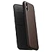 Nomad Rugged Folio for iPhone XS Max | Rustic Brown Horween Leather