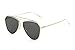 SojoS Classic Metal Double Bridge Aviator Style Flash Mirror Lenses Sunglasses SJ1040