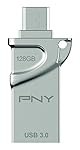 PNY 128GB DUO-LINK USB 3.0 OTG Flash Drive for Android - (P-FDI128GOTGTO30-GE)
