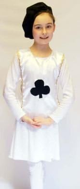 World Book Day-Wonderland-Carroll PLAYING CARD CLUB with BERET Child's Fancy Dress Costume - All Ages (11-12 years)