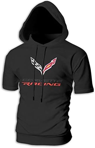 Corvette Racing Logo Fashion Men Lightweight Short Sleeve Hoodies T Shirt Tops