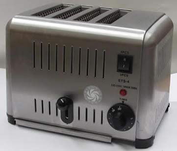 Commercial 4 Slice Bread pop up Toaster Heavy Duty