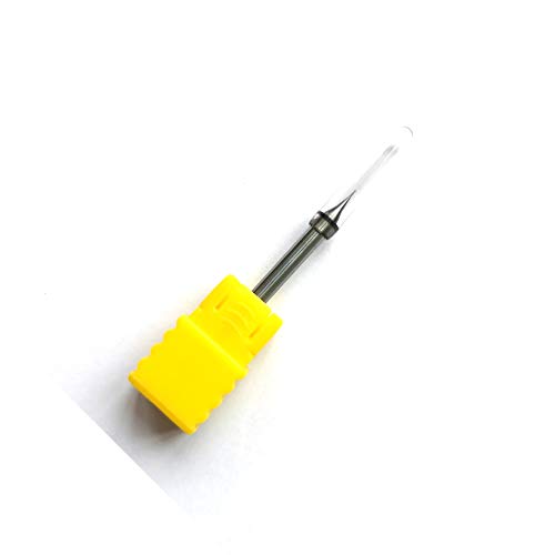 2pcs 0.2mm with 3.175mm shank diameter HRC55 2 Flutes Micro Grain Tungsten Carbide Flat End Mill CNC Milling Cutters Router Bits