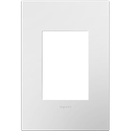 ADORNE AWP1G3WH4 GLOSS WHITE, 1-GANG, 3-MODULE WALL PLATE GLOSS WHITE by Adorne