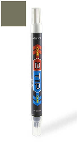 ColorRite 2Tip Jeep Liberty Automotive Touch-up Paint - Dark Khaki Metallic Clearcoat JT/PJT - Color-and-Clearcoat Package