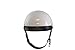 VCAN V531 Half Helmet (Solid White, Large)