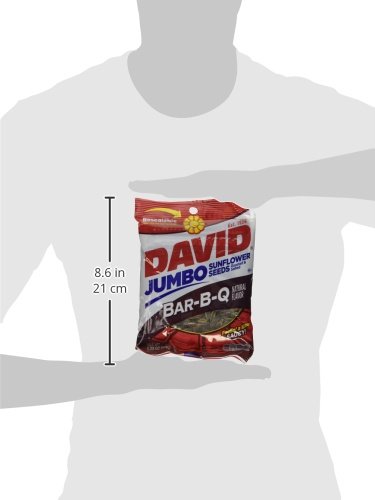 David BBQ Sunflower Seeds, 5.25 oz, (2 packs) Roasted and Salted