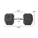 CAP Barbell Coated Hex Dumbbell with Contoured Chrome Handle, Single, 50 Pounds