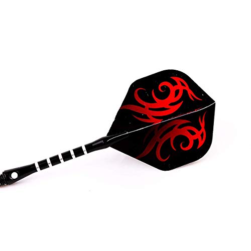 Iceyon Standard Dart Flights 30 Sets 90 Pcs Durable PET and Laser Replacement Feather Tail Wing - Perfect Accessories Equipment Supplies for Dart Games
