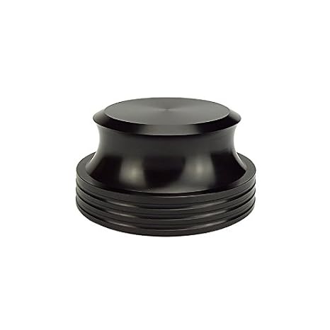 BIKO Schallplattengewicht Record Weight für Plattenspieler aus Aluminium (Schwarz, Gewicht: 422g)