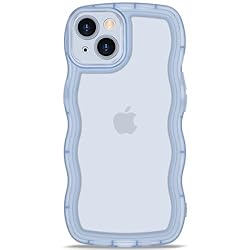 Anuck for iPhone 15 Case Wavy Edge Clear Back