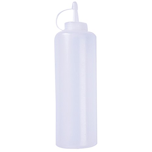 Neaer 2 Pcs Plastic Squeeze Bottle Condiment Dispenser Sauce Vinegar Oil Ketchup Cruet White Capacity Kitchen Essential Tool - Thumbnail 2