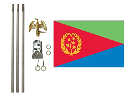 Eritrea 3x5 ft Outdoor Flag and Flag Pole