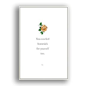 Framed Canvas Wall Art for Living Room, Bedroom Simple Words Canvas Prints for Modern Home Decoration Ready to Hang - 16"x24" inches