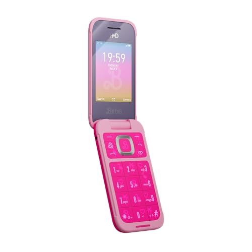 HMD Barbie | Flip | Unlocked | KaiOS | Compatible with All Carriers | Power Pink | US Version