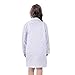 SamTaiker White Kid Lab Coat - Children's Lab Coat with ID Card for Scientist Doctors Chemistry Experiment Role Play Costume Set for Career Day(Medium, White)