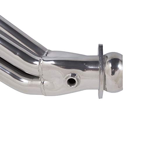 BBK 16330 1-3/4″ Long Tube Full Length High Flow Performance Exhaust Headers For Mustang GT – Polished Silver Ceramic Finish