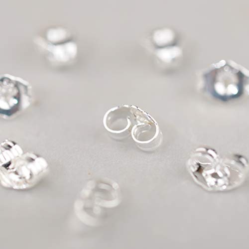 6 Sterling+Earring+Replacement+Locking+Earrings