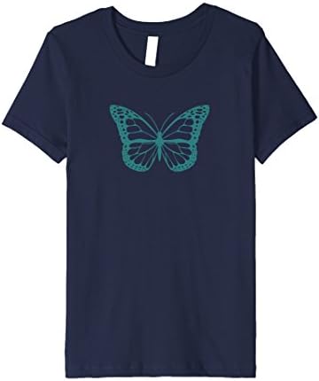 Kids Realistic Butterfly T-Shirt 6 Navy