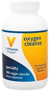 The Vitamin Shoppe Oxygen Cleanse, The Oxygenating Digestive System Cleanser with Magnesium and Potassium (180 Veggie Capsules)