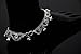 Pair Indian Anklet Jewelry, Ankle Jewelry, Plated Silver Anklet, Foot Chain, Hippie Anklet Faux Diamond Anklet Pair