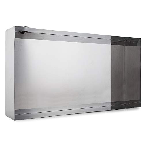 VEVOR Maple Syrup Evaporator Pan Maple Syrup Boiling Pan Stainless Steel Square Pan for Boiling Syrup (34"x 18" x 6", Normal)