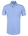 Short Sleeve Men's Slim Fit Shirts Casual Formal Fashion Solid CL5542D