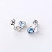 925 Sterling Silver Music Note Heart Stud Earrings for Women