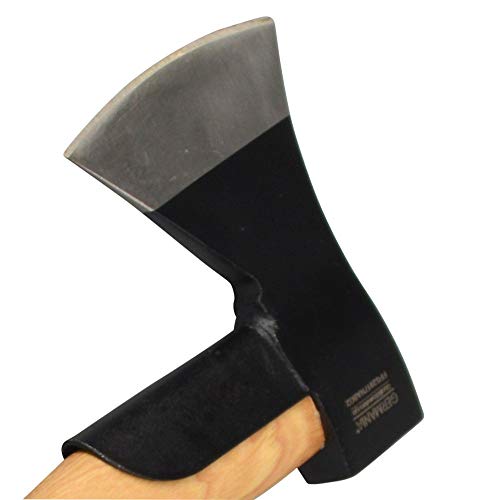Germania Beil 600 g 32 cm lang mit Hickorystiel & Stielschutz/polierter Spaltkopf – Bild 3