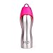 H2O4K9 Stainless Steel Dog Water Bottle and Travel Bowl, Large, 700 ml, Perfect Pink