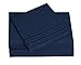 HC Collection King Pillow Cases Set of 2- Microfiber, Extra Soft Pillowcases - Easy Care & Machine Washable - Navy