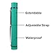 2-Pack Extendable Poster Tubes Expand from 24.5” to 40” with Shoulder Strap | Carry Documents, Blueprints, Drawings and Art | Red and Green Portable Durable Round Storage Cases with Lids and Labels