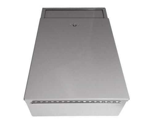 Sanitary napkin and tampon disposal unit, stainless steel, case of 4