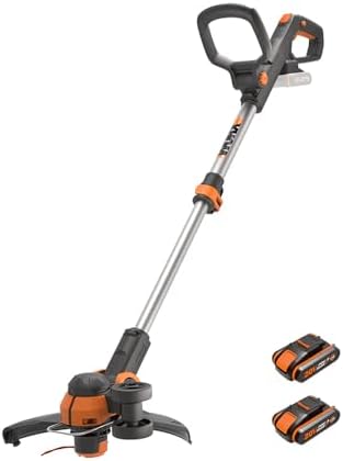 WG163E Tagliabordi a batteria 20V, con 2 batterie e caricabatterie