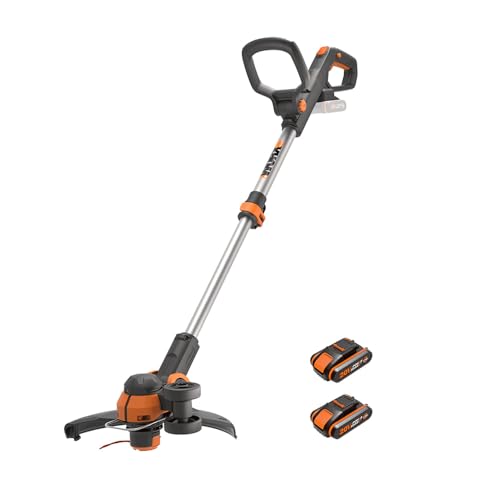 WG163E Tagliabordi a batteria 20V, con 2 batterie e caricabatterie