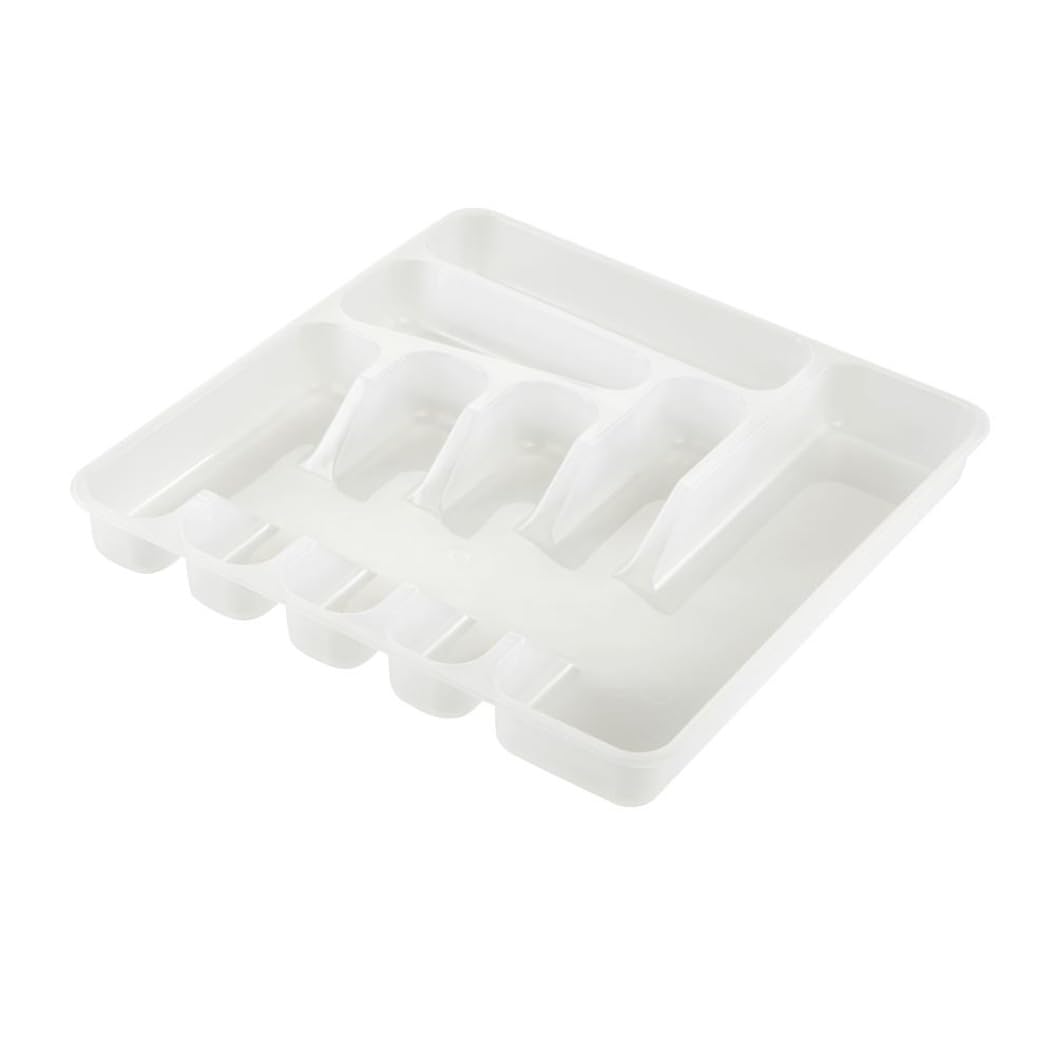 keeeper Cutlery Tray with 7 compartments, Drawer Size, 39.5x37x5 cm, Pablo, Transparent