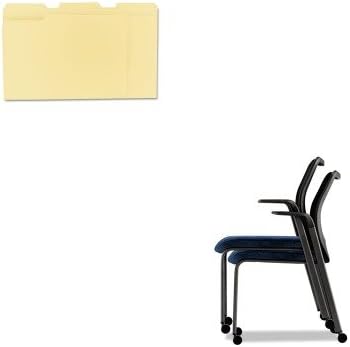 KITHONN606NT90UNV12113 - Value Kit - The HON Company HON Nucleus Multi-Purpose Stacking Chair, Mariner (HONN606NT90) and Universal File Folders (UNV12113)