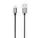 [Apple MFi Certified] Volts© 3ft Black Nylon Braided Lightning to USB Cable Charger w/ Aluminum Case on 8 pin Connector. Tangle Free Premium Accessories Made for iPhone, iPad, iPod. (3.3ft / 1 meter Space Gray)