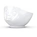 FIFTYEIGHT PRODUCTS TASSEN Porcelain Bowl, Sulking Face Edition, 16 oz. White, (Single Bowl) for Serving Cereal, Soup