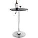 Costway Modern Round Bar Table Adjustable Bistro Pub Counter Wood Top Swivel Indoor (2)