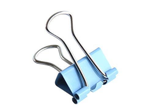 Binder Clips Paper Clamps Assorted 6 Sizes, 100 Pcs in One Package,Paper Binder Clips Metal Fold Back Clips Great for Office,School and Home Supplies 4 Colors - Thumbnail 4